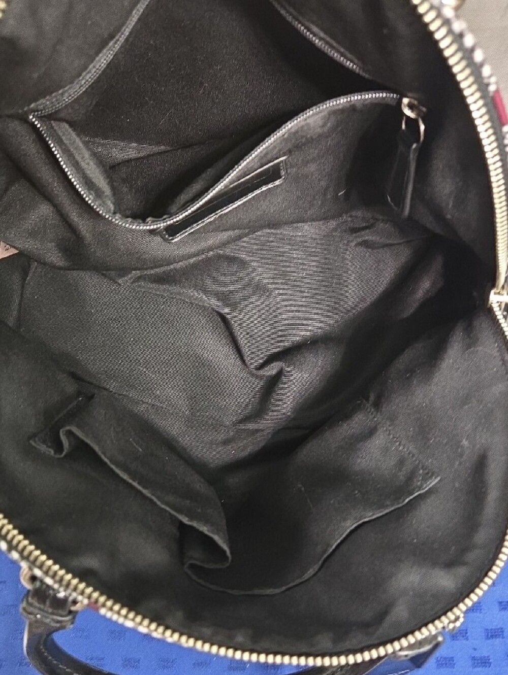 Coach Black and Burgundy Plaid Dome Satchel with Silver Hardware - Picture 11 of 13